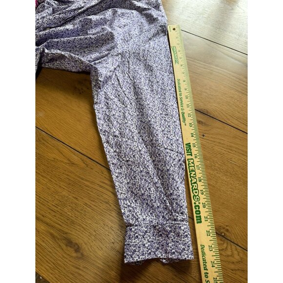 Duluth Trading Shirt Women Size 2X Purple Floral Button Up Casual Comfort - Picture 6 of 12